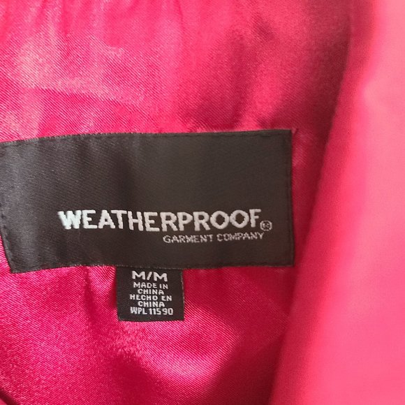 Gorgeous Red Double Breast Weatherproof Co Womens Coat szM - Picture 3 of 15